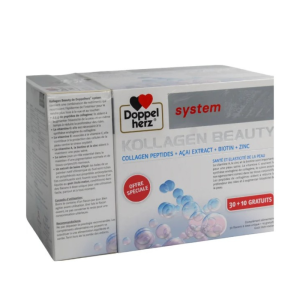 DOPPEL HERZ AKTIV KOLLAGEN BEAUTY 30 DOSES AVEC (10 DOSES GRATUITS) PHARMASHOP