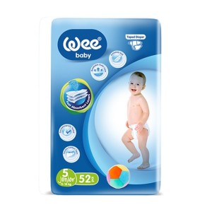 WEE BABY COUCHE TAILLE 5 JUNIOR 11-18KG 52 PIECES pharmashop