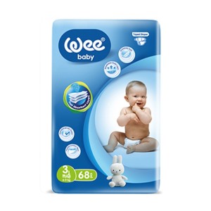 WEE BABY COUCHE TAILLE 3 MIDI 4-9KG 68 PIECES PHARMASHOP