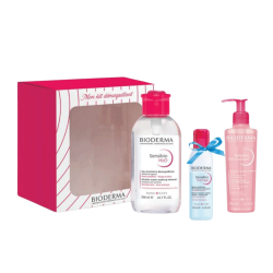 BIODERMA MON KIT DEMAQUILLANT (SENSIBIO H2O MICELLAIRE 500ML+GEL MOUSSANT 200ML+H2O EYE 125ML (OFFERT) PHARMASHOP