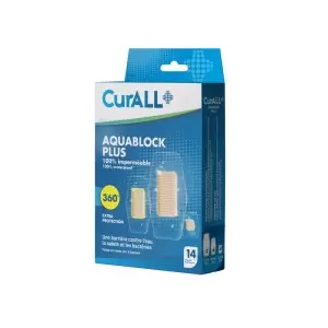 CURALL AQUA BLOCK PLUS ASSORTED B/14 pharmashop