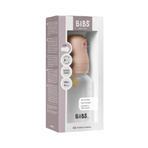 BIBS BIBERON BOTTLE LATEX SLOW FLOW BLUSH 0M+ 150ML PHARMASHOP
