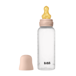 BIBS BIBERON BOTTLE LATEX MEDIUM FLOW BLUSH 270ML PHARMASHOP