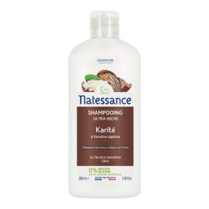 NATESSANCE SHAMPOING CREME KARITE 250ML PHARMASHOP