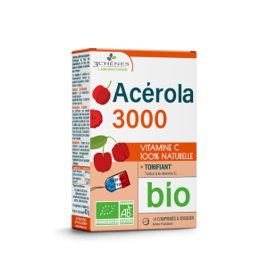 3 CHÊNES  ORGANIC ACEROLA 3000 14 COMPRIMES PHARMASHOP