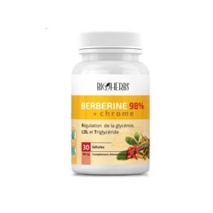 BIOHERBS BERBERINE 98%+ CHROME 30 GELULES PHARMASHOP
