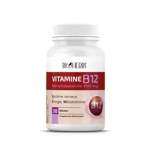 BIOHERBS VITAMINE B12 30 GELULES PHARMASHOP