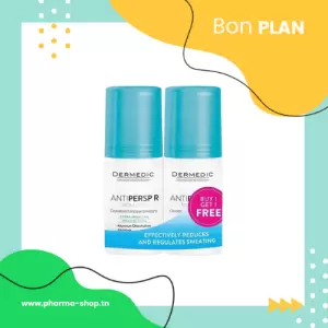 DUO DERMEDIC DEODORANT ANTI TRANSPIRANT 60ML (2EME OFFERT) pharmashop