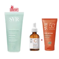 SVR AMPOULE VITAMINE C 20% 30ML+ SUN SECURE BLUR SPF50+ 50ML+ PHYSIOPURE GELEE MOUSSANTE 200ML (OFFERT) PHARMASHOP