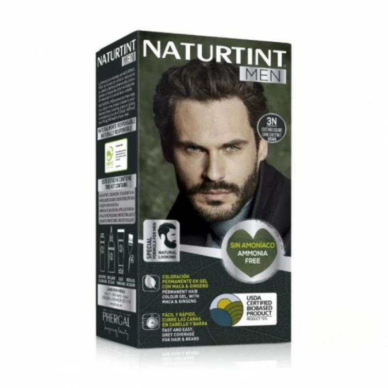 NATURTINT MEN COLORATION PERMANENTE 3N BRUN CHATAIN FONCE 150 ML | ...