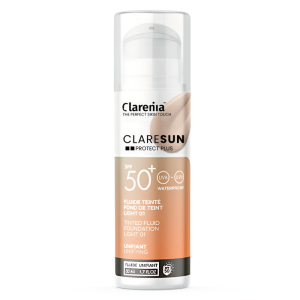 CLARENIA CLARESUN FOND DE TEINT 01 LIGHT SPF50+ WATERPROOF 50ML pharmashop