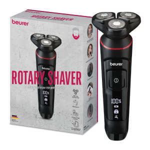 BEURER RASOIR ROTATIF AVEC TETE DE COUPE FLEXIBLE ETANCHE MN8X REF NR 102.54 PHARMASHOP