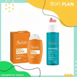 AVENE ULTRA FLUID INVISIBLE 50 SPF 50ML+CLEANANCE GEL NETTOYANT 100ML (OFFERT) PHARMASHOP