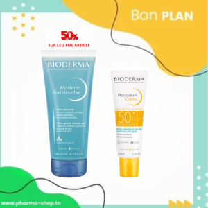 BIODERMA PHOTODERM CREME SPF50+ 40ML+ATODERM GEL DOUCHE LAVANT DOUCEUR 200ML(-50%) PHARMASHOP
