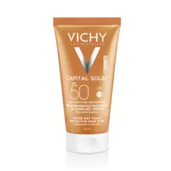 VICHY CAPITAL SOLEIL EMULSION TOUCHER SEC TEINTEE SPF50 50ML PHARMASHOP