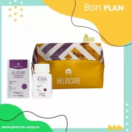 HELIOCARE PURE WHITE RADIANCE 240MG FERNBLOCK 60 CAPSULES+TROUSSE (OFFERT) PHARMASHOP