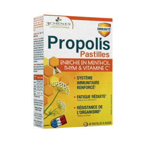 3 CHENES PASTILLES A LA PROPOLIS 40 PASTILLES PHARMASHOP