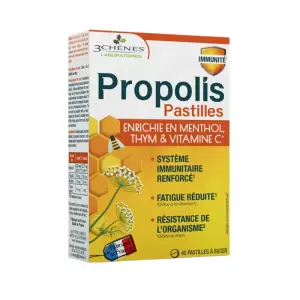 3 CHENES PASTILLES A LA PROPOLIS 40 PASTILLES PHARMASHOP
