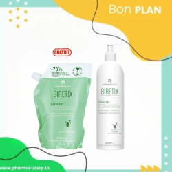 BIRETIX CLEANSER GEL NETTOYANT 400ML+GEL NETTOYANT PURIFIANT RECHARGE 400 ML (OFFERT) pharmashop