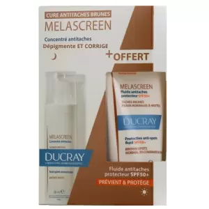 DUCRAY PACK MELASCREEN CONCENTRE ANTI TACHES 30ML+MELASCREEN ECRAN FLUIDE ANTI TACHE SPF50+50ML (OFFERT) PHARMASHOP