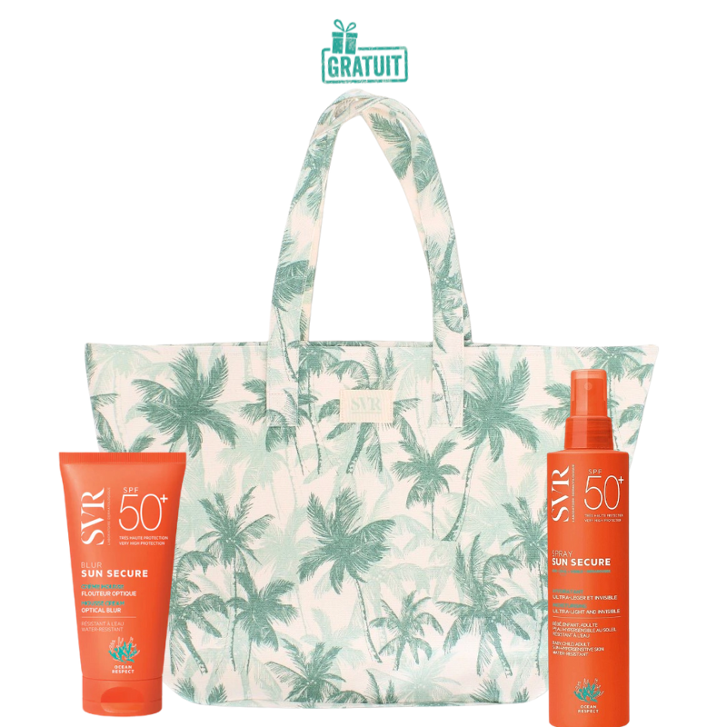 SVR SUN SECURE BLUR SPF50+ 50ML+SPRAY HYDRATANT SPF50+ 200ML+SAC (OFFERT) PHARMASHOP