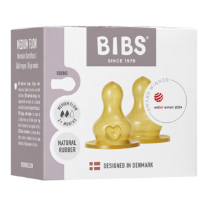 BIBS TETINES RONDES LATEX BIBERON A DEBIT MOYEN LOT DE 2 PHARMASHOP
