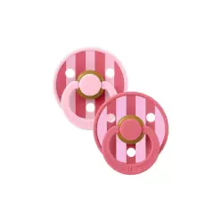 BIBS 02 SUCETTES NATURAL RUBBER BABY PINK CORAL SIZE1 0M+
              data-full-size-image-url=