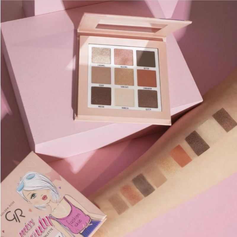 GOLDEN ROSE MISS BEAUTY EYESHADOW PALETTE NUDE ADDICT GOLDEN ROSE MISS BEAUTY EYESHADOW PALETTE NUDE ADDICT