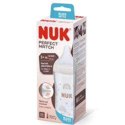 NUK PERFECT MATCH BIBERON GLASS 3M+ 230ML PHARMASHOP