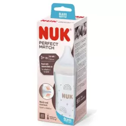 NUK PERFECT MATCH BIBERON EN VERRE 3M+ 230ML
              data-full-size-image-url=