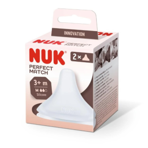 NUK PERFECT MATCH 2 TETINE EN SILICONE SOUPLE TAILLE M 3M+ PHARMASHOP