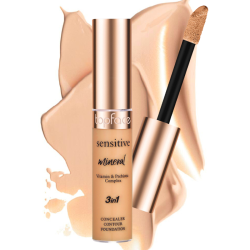 TOPFACE SENSITIVE MINERAL 3 EN 1 CONCEALER CONTOUR FOUNDATION 12 ML