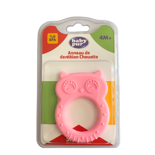 BABY PUR ANNEAU DENTITION CHOUETTE 4M+ REF BD10136