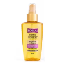 BIOBLAS HUILE DE SOIN CAPILLAIRE KERATIN ET COLLAGEN REPARATRICE 100 ML
              data-full-size-image-url=
