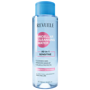 REVUELE EAU MICELLAIRE DEMAQUILLANTE TOUT EN 1 PEAUS SENSIBLES 400 ML pharmashop