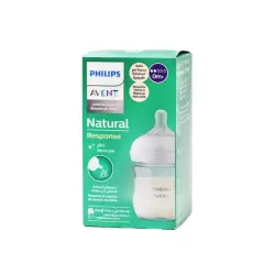 PHILIPS AVENT BIBERON NATURAL RESPONSE EN VERRE +0 MOIS 120ML