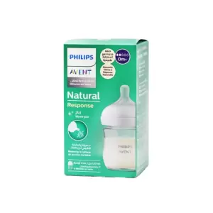 PHILIPS AVENT BIBERON NATURAL RESPONSE EN VERRE +0 MOIS 120ML PHARMASHOP