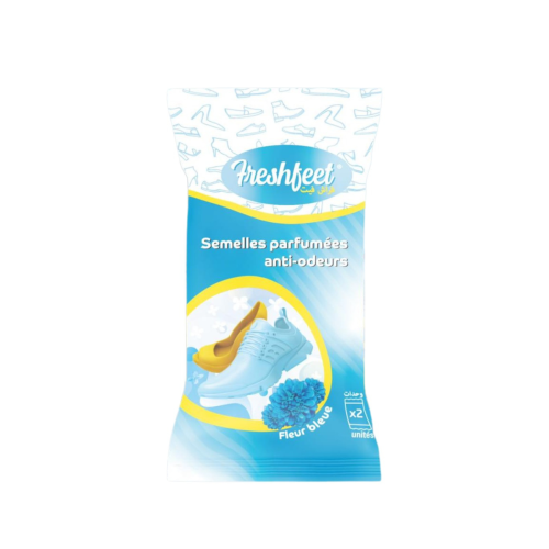 FRESHFEET SEMELLES PARFUMEES ANTI ODEURS FLEUR BLEUE 2 UNITES