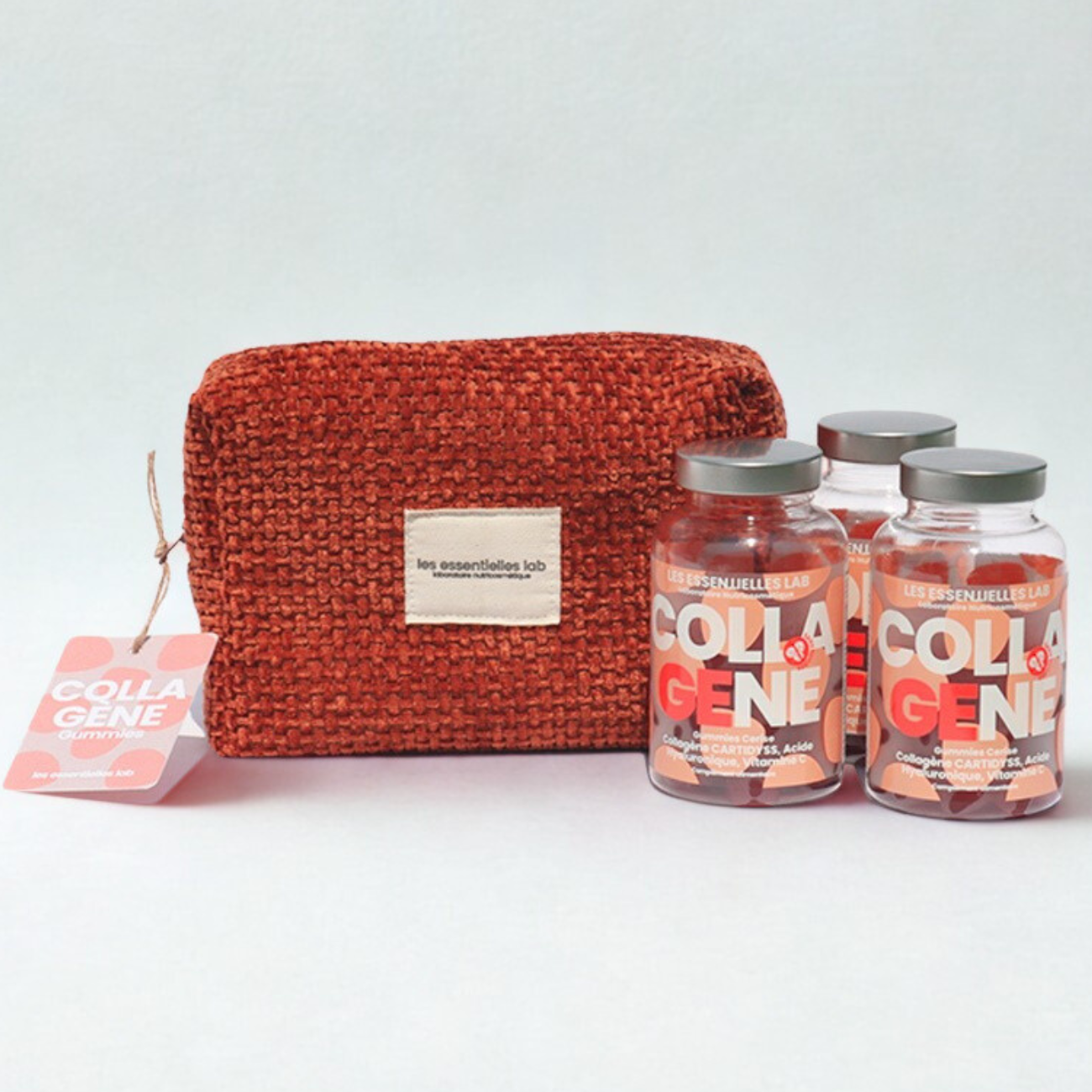 LES ESSENTIELLES LAB TROUSSE COLLAGENE GUMMIES CERISE 3 BOITES | Tu...