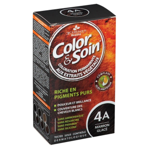 3 CHENES COLOR & SOIN COLORATION MARRON GLACE 4A pharmashop