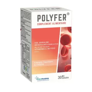 POLYPHARMA POLYFER 30 CAPSULES pharmashop