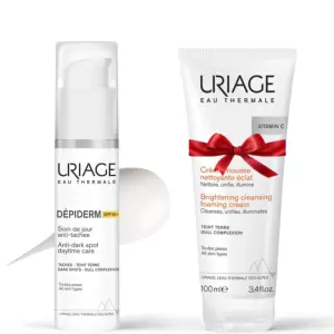 URIAGE DEPIDERM SOIN DE JOUR ANTI TACHES SPF50 30ML+CREME MOUSSE NETTOYANTE ECLAT 100ML (OFFERT) pharmashop