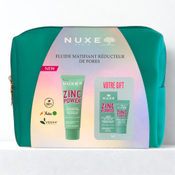 NUXE TROUSSE ZINC POWER FLUIDE MATIFIANT REDUCTEUR DE PORES 40ML+SERUM ANTI IMPERFECTIONS 5ML (OFFERT) PHARMASHOP