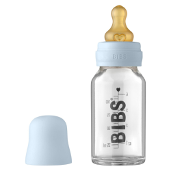 BIBS BIBERON EN VERRE BABY BLUE SET COMPLET 0M+ 110ML pharmashop