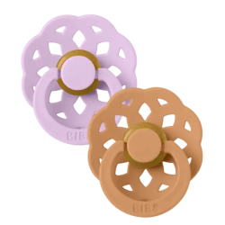 BIBS 02 SUCETTES BOHEME NATURAL RUBER VIOLET SKY PUMPKIN...
