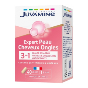 JUVAMINE EXPERT PEAU CHEVEUX ONGLES 3EN1 40 GELULES PHARMASHOP