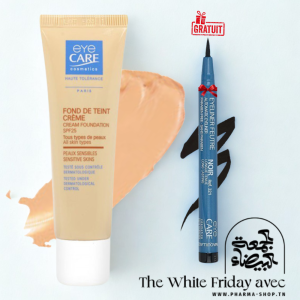 EYE CARE FOND DE TEINT CREME SPF25 BEIGE ROSE 26G+EYELINER FEUTRE NOIR 0.8ML (OFFERT) pharmashop