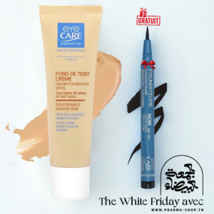 EYE CARE FOND DE TEINT CREME SPF25 BEIGE DORE 26G+EYELINER FEUTRE NOIR 0.8ML PHARMASHOP