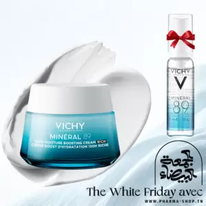 VICHY MINERAL 89 CREME HYDRATANTE RICHE 50 ML+MINERAL BOOSTER 89 SERUM 10ML (OFFERT) PHARMASHOP