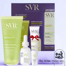 SVR COFFRET SEBIACLEAR GEL MOUSSANT 200ML+AMPOULE AZ...